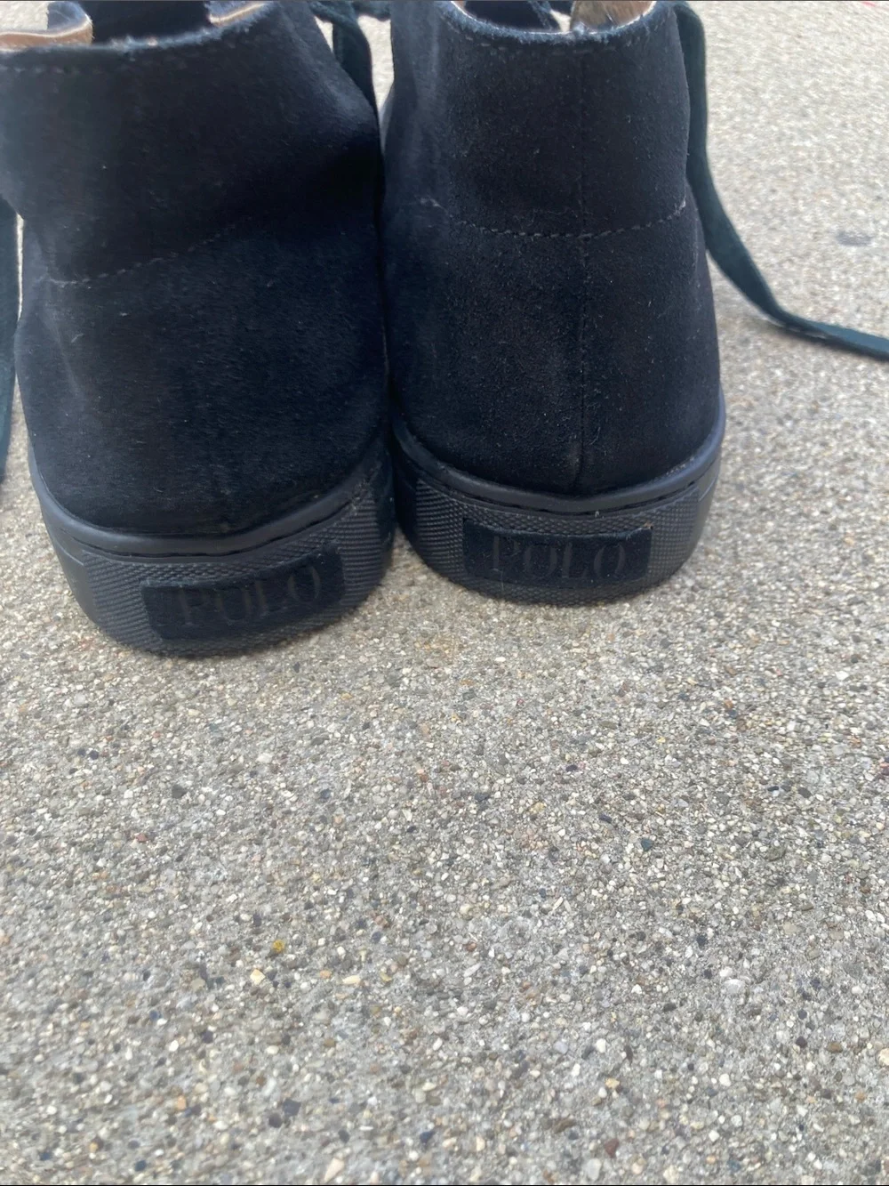 Men's Suede Polo Ralph Lauren suede boots. Men’s size 11.5 black